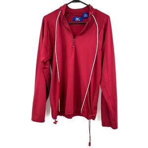 Mizuno Size XS Jacket Red‎ Pullover Track Running Exercise Activewear Athletic